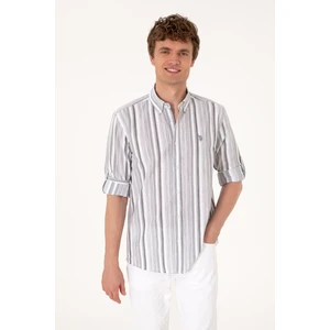 U.s. Polo Assn. Erkek Antrasit Gömlek Desenli 50306331-VR006