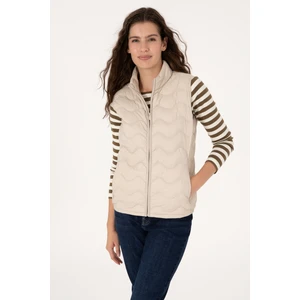 U.s. Polo Assn. Kadın Krem Yelek (Dokuma) 50289603-VR071
