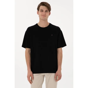 U.s. Polo Assn. Erkek Siyah Tişört 50307322-VR046