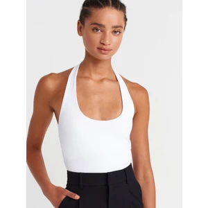 31753 Halter Yaka Top-Beyaz