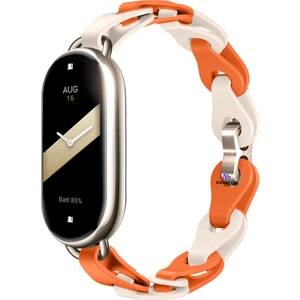 Xiaomi Mi Band 10 / Mi Band 9 / Mi Band 8 Uyumlu Silikon Kordon Bukle Örgü Tasarım Metal Pimli