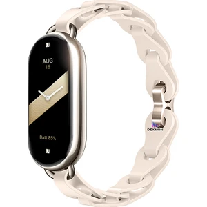 Xiaomi Mi Band 8 Mi Band 9 Uyumlu Örgü Silikon Kordon Bileklik Metal Pimli