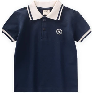 Polo Yaka T-Shırt 2-10 Yaş Lacivert