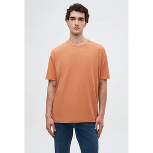Ds Damat Oversize Tarçın Bisiklet Yaka %100 Pamuk T-Shirt 6HC14ORT02006