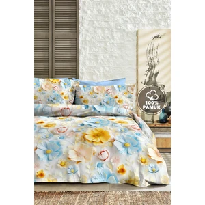 %100 Pamuk Ranforce Çeyizlik Luxury 5d Dijital Çift Kişilik Nevresim Takımı Bahar