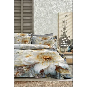 %100 Pamuk Ranforce Çeyizlik Luxury 5d Dijital Çift Kişilik Nevresim Takımı Orkide Örgüsü