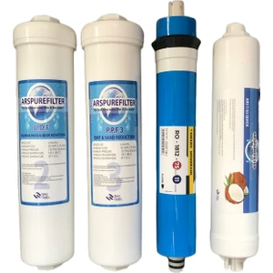 Su Arıtma Tezgah Üstü Pompalı Cihaz 4lü Filtre Seti