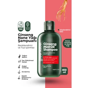 Green Label Ginseng Ve Nane Özlü Parabensiz Tuzsuz Kepek Karşıtı Bakım Ve Onarım Şampuanı 400ml