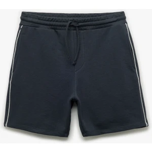 Cep Detaylı Biyeli Beli Bağcıklı Şort