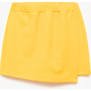 Düz Kesim Kruvaze Mini Boy Şort Etek