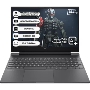 Victus B82WJEA AMD R5 8645HS 16GB 512GB SSD RX6550M-4GB Freedos 15.6" FHD 144Hz Taşınabilir Bilgisayar