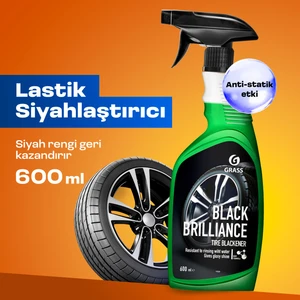 Black Shine Lastik Parlatıcı Sprey 600 ml Otomobil, Motosiklet ve Suv Lastikleri Için Profesyonel Siyahlaştırıcı