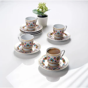 Güral Porselen Sedef Kahve Fincan Takımı 6 Kişilik SF12CKT084543