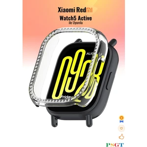 Xiaomi Redmi Watch5 Active Uyumlu Işıltılı Parlak Taşlı Diamond Kasa Koruyucu