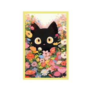 Sevimli Kedi Çizimli Hediye Not  Kartı & Dekoratif Kartpostal – Eğlenceli ve Şık Tasarım | 10x15 cm