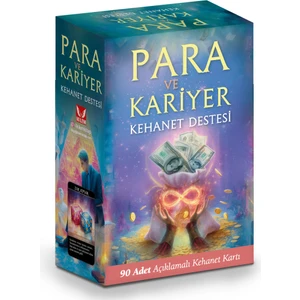 Para ve Kariyer Kehanet Destesi / 90 Adet Açıklamalı ve Anahtar Kelimeli Kehanet Tarot Kartı