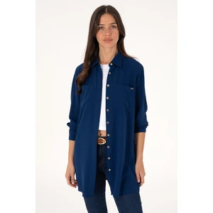 U.S. Polo Assn. Kadın Lacivert Gömlek Tunik 50307672-VR033