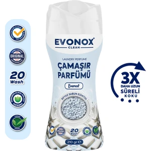 Clean Granül Çamaşır Parfümü & Çamaşır Yumuşatıcı Everest Beyaz Sabun Esintisi 210 gr