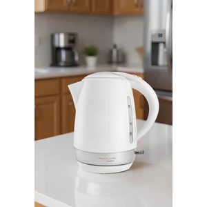 Solid Gizli Rezistans Su Isıtıcı Kettle Beyaz