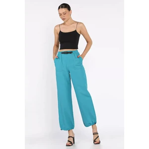 Bel ve Paça Lastikli Kadın Paraşüt Pantolon P-00017661