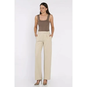 Kadın Bel Lastikli Cırtlı Palazzo Pantolon P-00017609