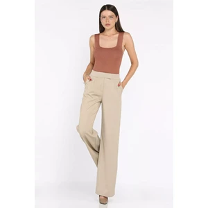 Kadın Bel Lastikli Cırtlı Palazzo Pantolon P-00017609