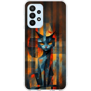 Dali Design Samsung Galaxy A23 Uyumlu Şeffaf Kılıf Aesthetic 2 Tasarımlı