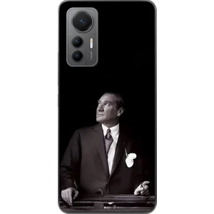 Dali Design Xiaomi Mi 12 Lite Uyumlu Şeffaf Kılıf Atatürk 3 Tasarımlı