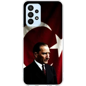 Dali Design Samsung Galaxy A23 Uyumlu Şeffaf Kılıf Atatürk 4 Tasarımlı
