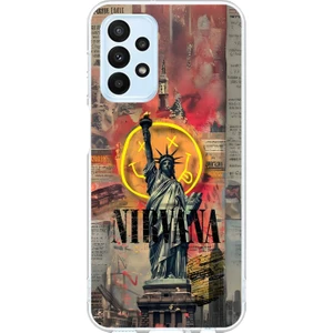 Dali Design Samsung Galaxy A23 Uyumlu Şeffaf Kılıf Aesthetic 3 Tasarımlı