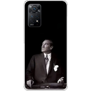 Dali Design Xiaomi Redmi Note 11 Pro Uyumlu Şeffaf Kılıf Atatürk 3 Tasarımlı