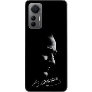 Dali Design Xiaomi Mi 12 Lite Uyumlu Şeffaf Kılıf Atatürk 1 Tasarımlı