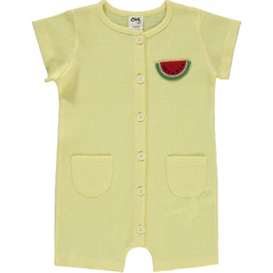 Civil Baby Kız Bebek Patiksiz Tulum 6-18 Ay Sarı