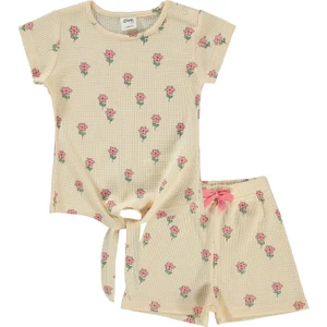 Civil Baby Kız Bebek Şortlu Takım 6-18 Ay Fildişi