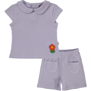 Civil Baby Kız Bebek Şortlu Takım 6-18 Ay Lila