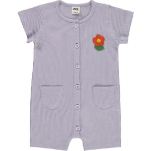 Civil Baby Kız Bebek Patiksiz Tulum 6-18 Ay Lila