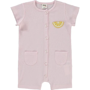 Civil Baby Kız Bebek Patiksiz Tulum 6-18 Ay Pembe