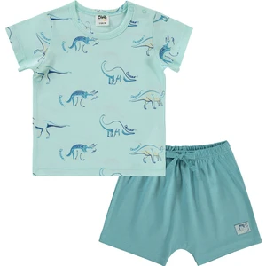 Civil Baby Erkek Bebek Şortlu Takım 6-18 Ay Mint