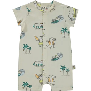 Civil Baby Erkek Bebek Patiksiz Tulum 6-18 Ay Taş Rengi