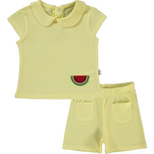 Civil Baby Kız Bebek Şortlu Takım 6-18 Ay Sarı