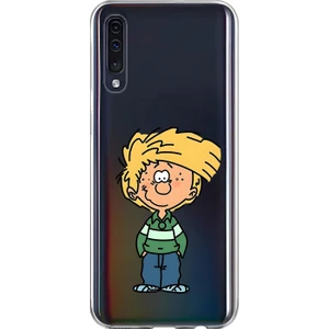 Dali Design Samsung Galaxy A70 Uyumlu Şeffaf Kılıf Cartoon 2 Tasarımlı