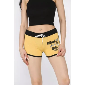 Kadın Biyeli Baskılı Mini Şort P-00017284
