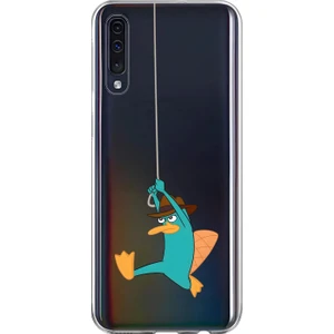 Dali Design Samsung Galaxy A70 Uyumlu Şeffaf Kılıf Cartoon 11 Tasarımlı