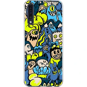 Dali Design Samsung Galaxy A70 Uyumlu Şeffaf Kılıf Graffiti 11 Tasarımlı