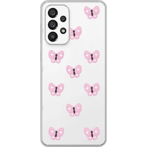 Dali Design Samsung Galaxy A73 Uyumlu Şeffaf Kılıf Kelebek 1 Tasarımlı