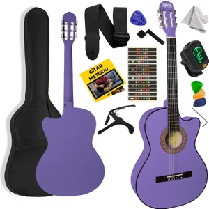 CG-395PRP Klasik Gitar 4/4 Sap Ayarlı Kesik Kasa Full Set (Çanta Askı Tuner Metod Pena)