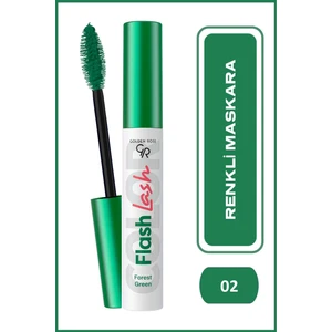 Golden Rose Flash Lash Colered Mascara No:02 Forest Green - Renkli Maskara - 8691190515737