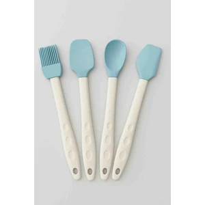 Silikon 4lü Spatula Fırça Seti Mini Set
