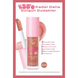 Golden Rose Plumped Lips Lip Plumping Gloss No: 205 - Dolgunlaştırıcı Dudak Parlatıcısı - 8691190528515