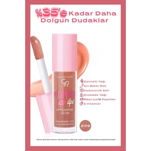Golden Rose Plumped Lips Lip Plumping Gloss No: 209 - Dolgunlaştırıcı Dudak Parlatıcısı - 8691190528553
